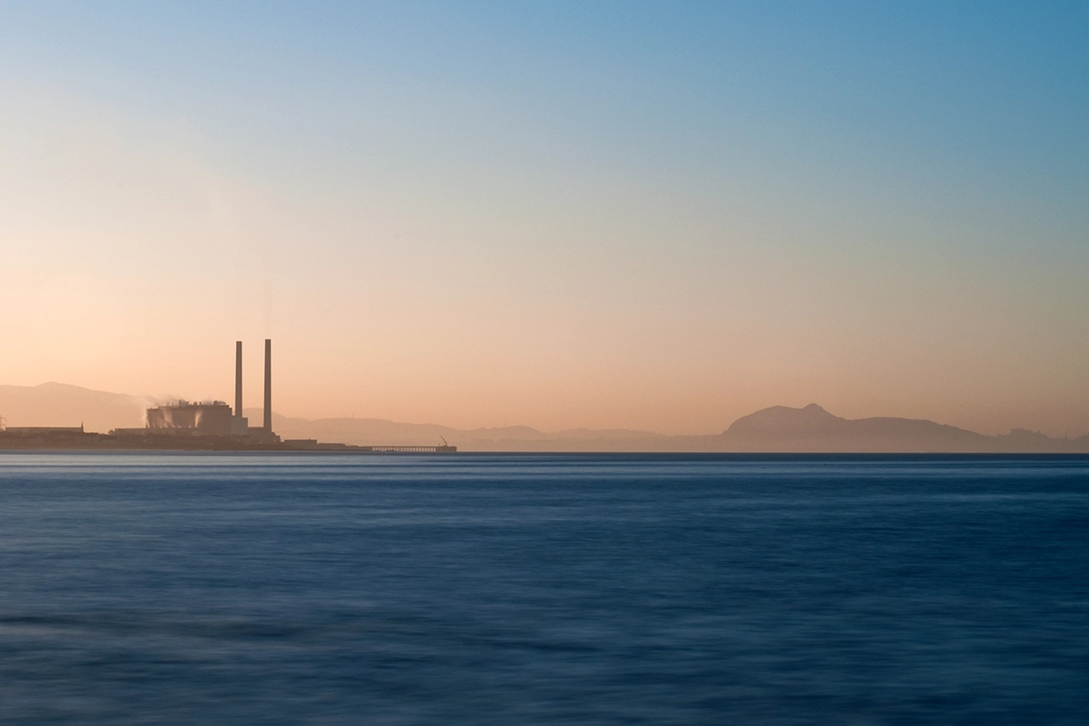 Cockenzie Power Station and Arthurs Seat